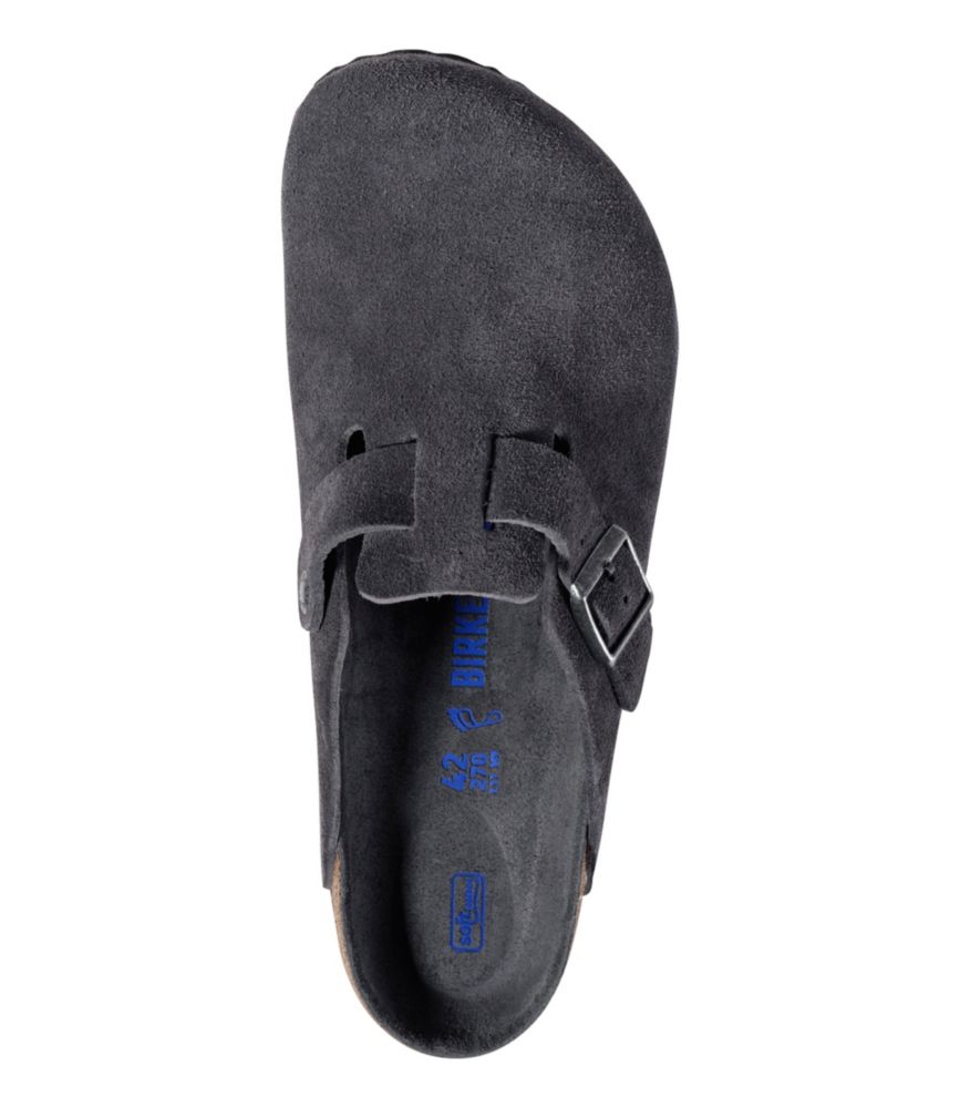 Men's Birkenstock Soft Footbed Boston Clogs, Suede