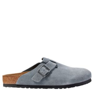 Men's Birkenstock Soft Footbed Boston Clogs, Suede