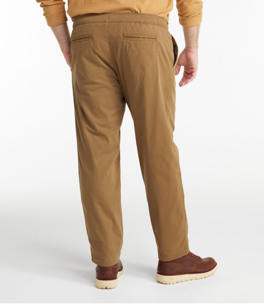 Men's Comfort Stretch Dock Pants, Standard Fit, Straight Leg, Flannel-Lined