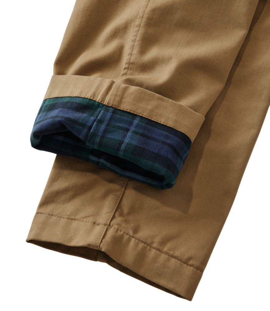 Men's Comfort Stretch Dock Pants, Standard Fit, Straight Leg, Flannel-Lined, Dusty Olive, small image number 6