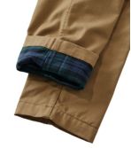 Men's Comfort Stretch Dock Pants, Standard Fit, Straight Leg, Flannel-Lined