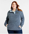 Tumbled Sherpa Fleece Pullover, Rosewood, small image number 1