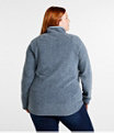 Tumbled Sherpa Fleece Pullover, Mallard Blue, small image number 2