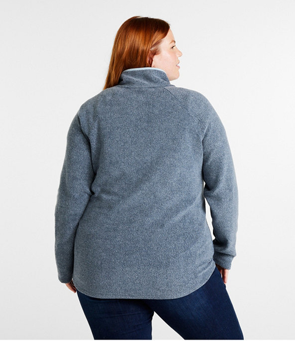 Tumbled Sherpa Fleece Pullover, Rosewood, large image number 2