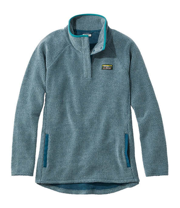 Tumbled Sherpa Fleece Pullover, Deepwater Blue, large image number 0