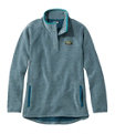 Tumbled Sherpa Fleece Pullover, Deepwater Blue, small image number 0