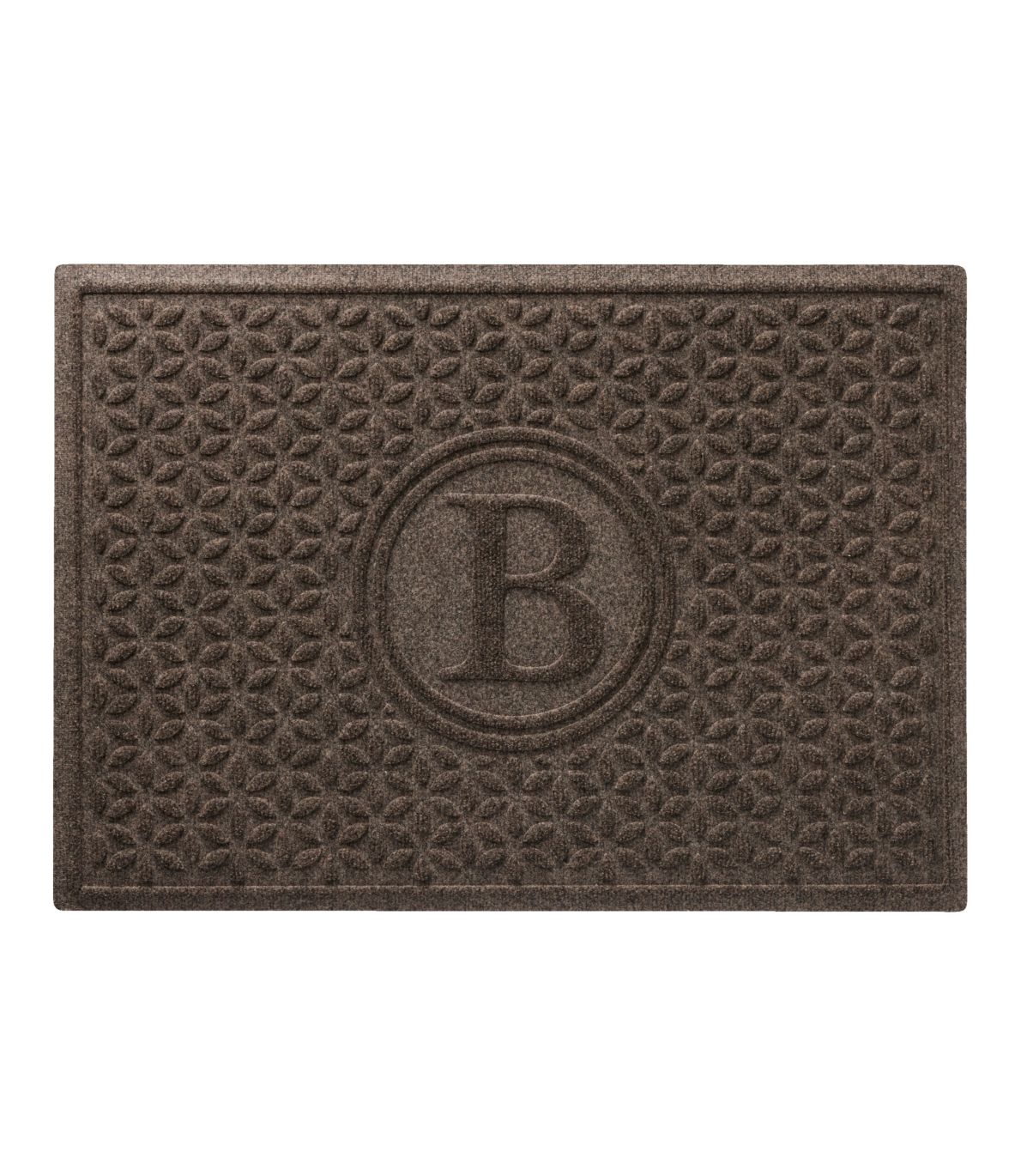 Heavyweight Recycled Waterhog Doormat, Blooming Circles, Personalized