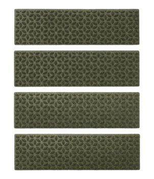 Heavyweight Waterhog Mat, Stair Treads, Set of Four, Blooming Circles