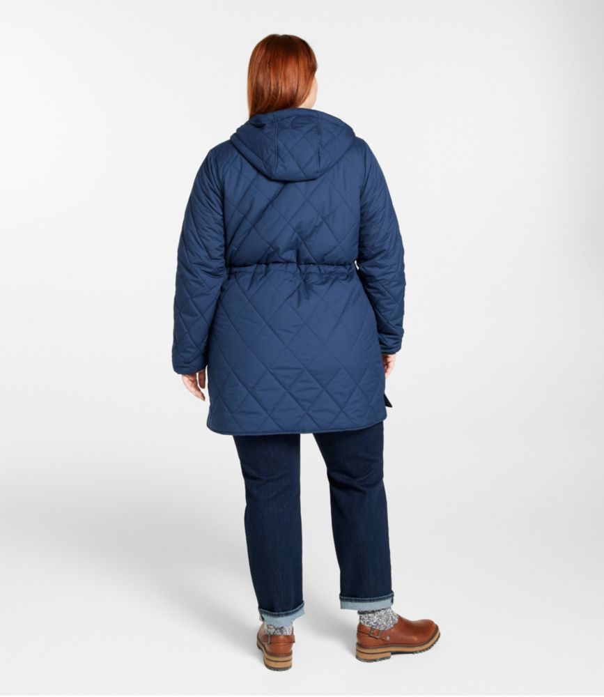 Women's Bean's Cozy Quilted Coat, Darkest Gray, small image number 5