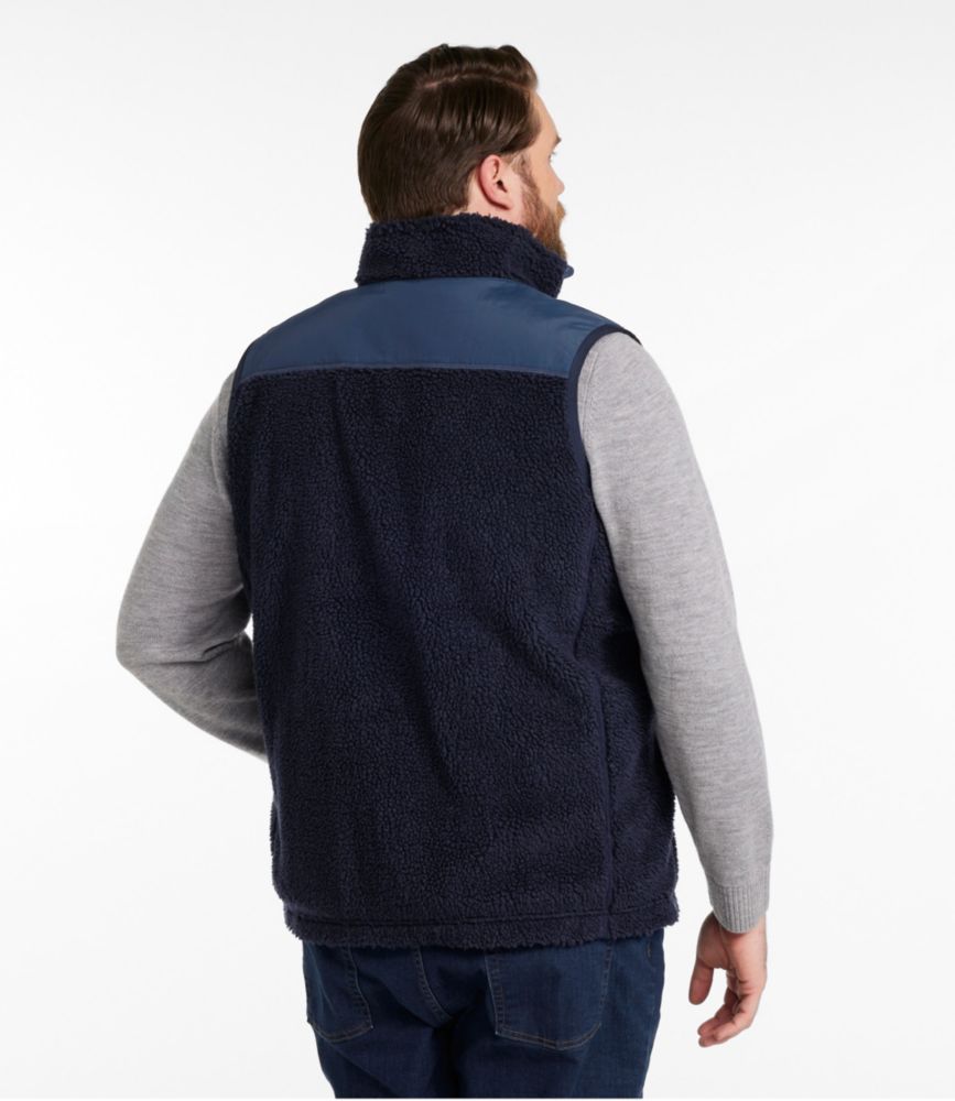 Men's Bean's Sherpa Vest, Classic Navy, small image number 5