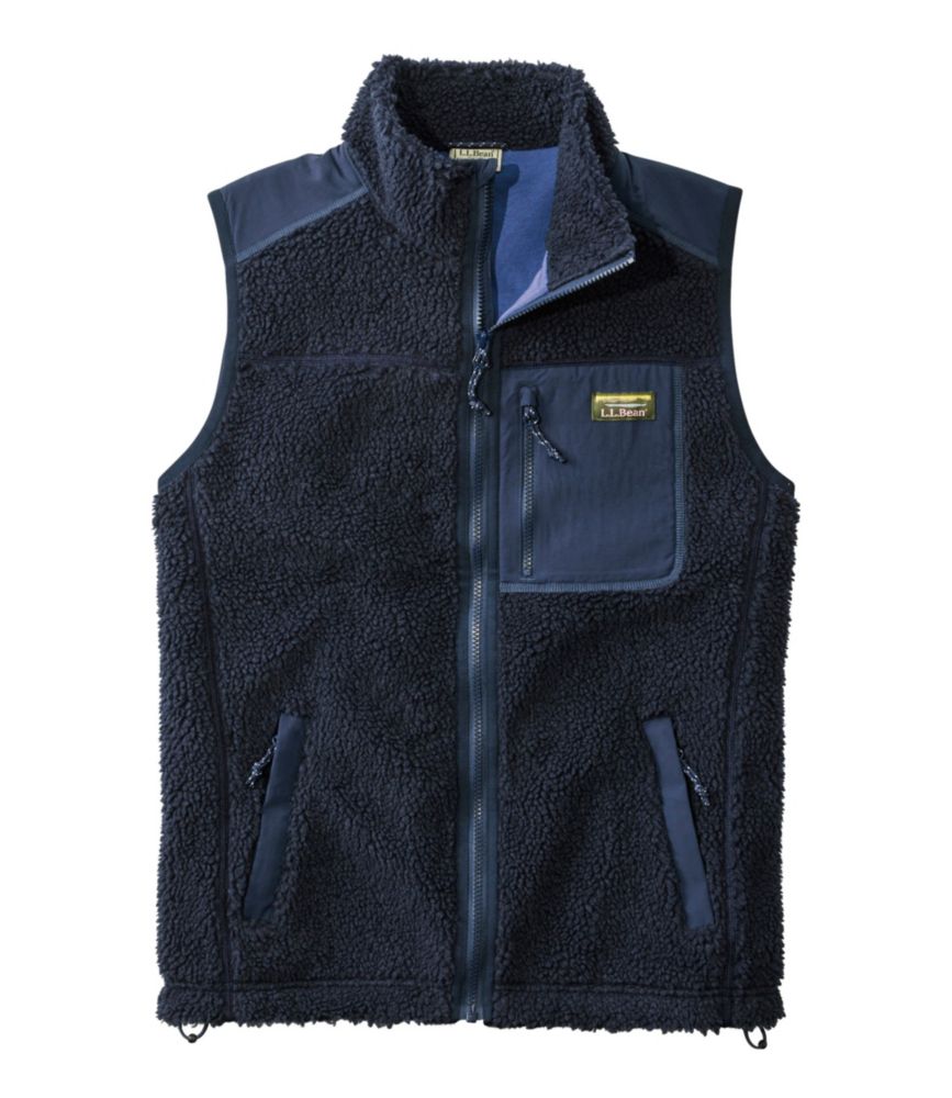 Men's Bean's Sherpa Vest, Classic Navy, small image number 1