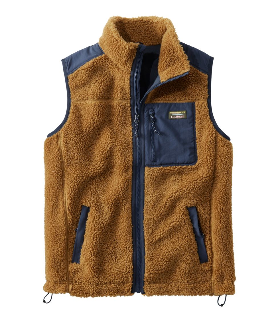 Men's Sherpa Vest Antique Gold XXXL, Fleece/Nylon | L.L.Bean