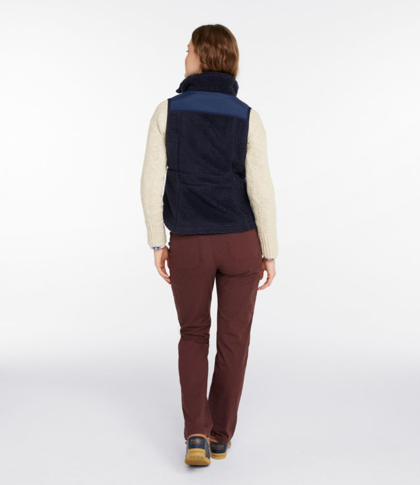 Women's Bean's Sherpa Fleece Vest, Storm Teal, small image number 5