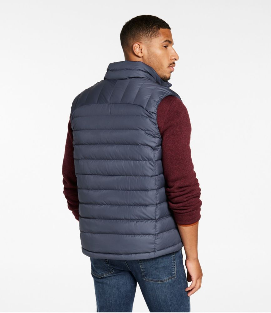 Men's Bean's Down Vest, Dark Marine Blue, small image number 3