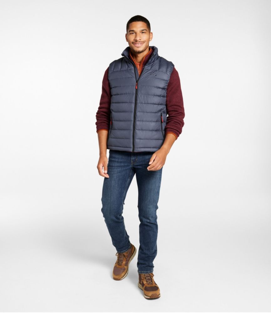 Men's Bean's Down Vest, Dark Marine Blue, small image number 4