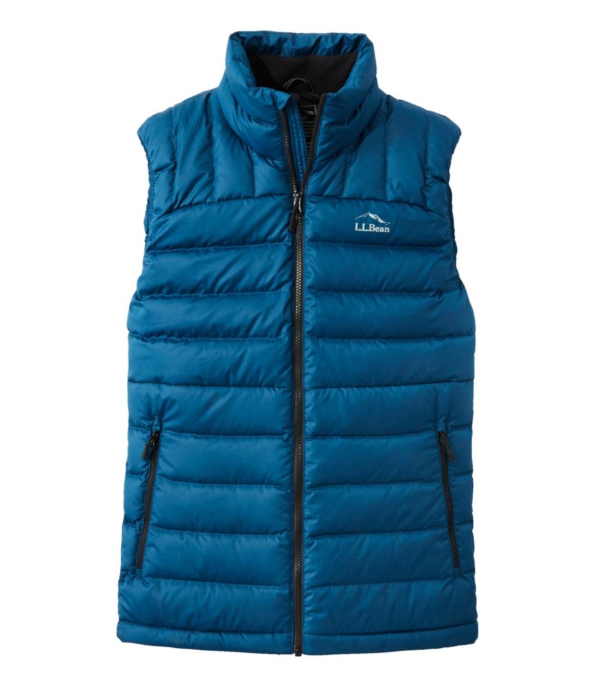 Men's Bean's Down Vest, Dark Marine Blue, small image number 1