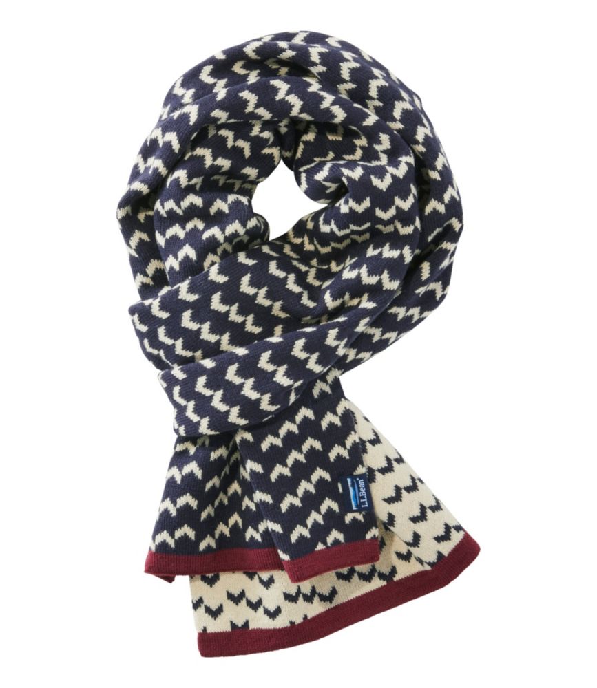 Adults' L.L.Bean Knit Scarf, Print Accessories at L.L.Bean