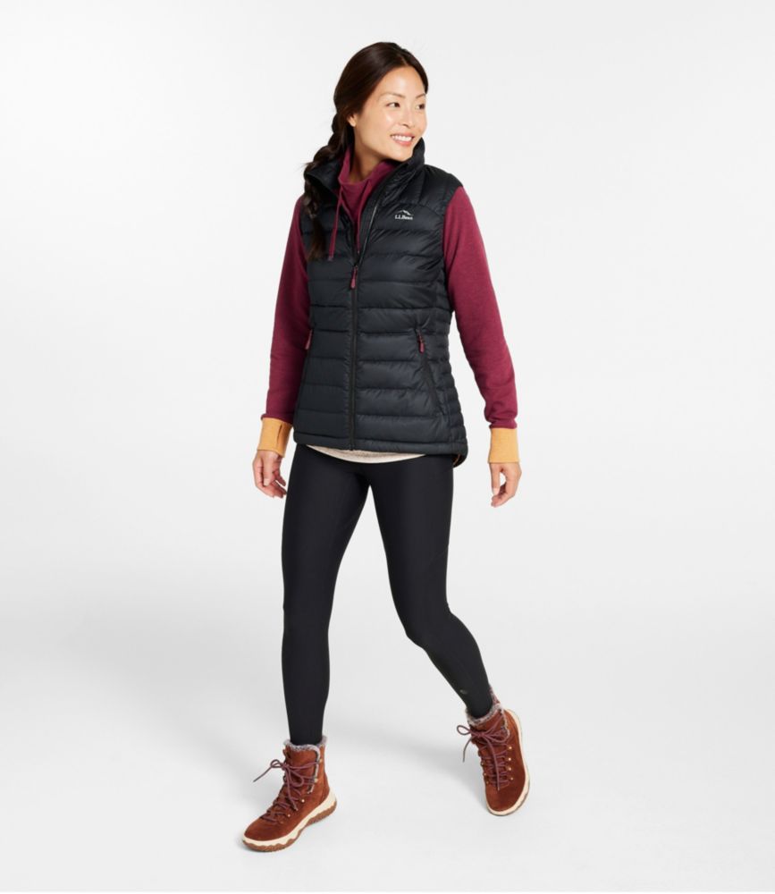 Women's Bean's Down Vest, Dark Marine Blue, small image number 4