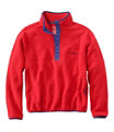 Unisex Classic Snap Fleece Pullover, Lobster Red, small image number 0