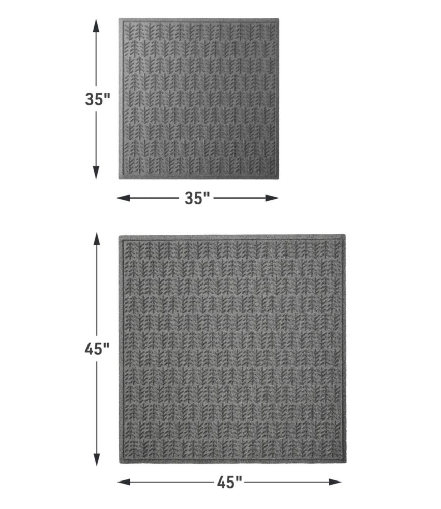 Everyspace Recycled Waterhog Mat, Square, Trees, Camel, small image number 5