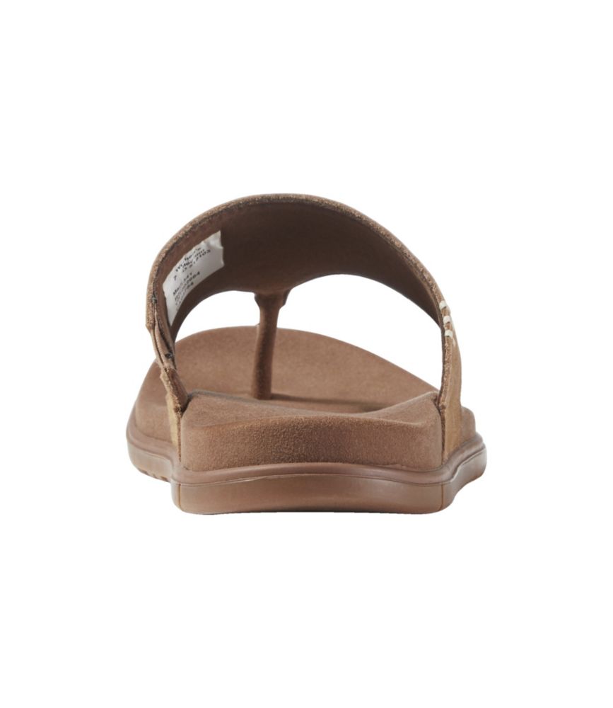 Women's Go-Anywhere Flip-Flops, Nubuck, Honey Brown, small image number 3