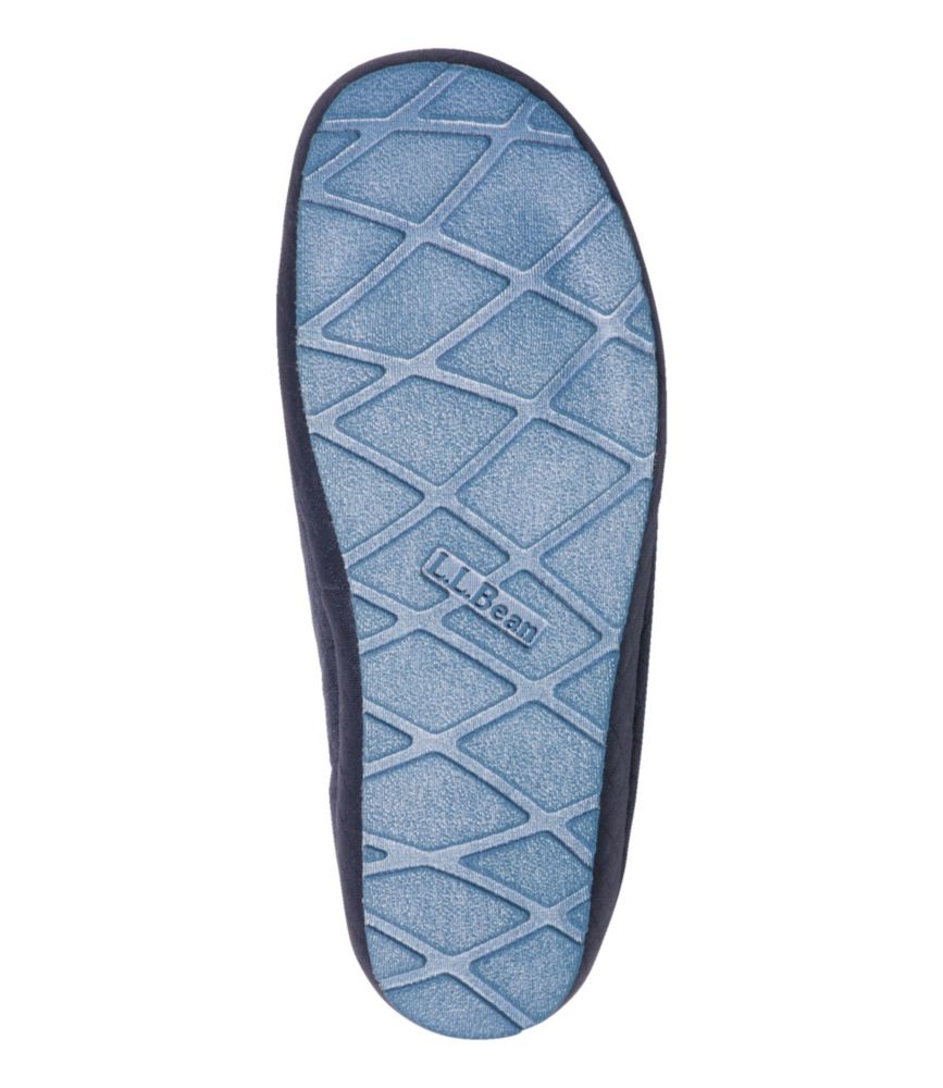 Women's Quilted Slipper Scuffs, Classic Navy, small image number 5