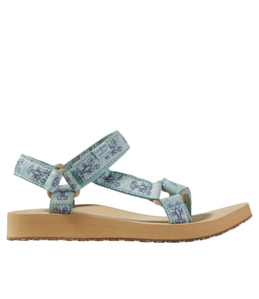 Women's Maine Isle Four-Point Sandals, Sara Fitz Print | Sandals ...