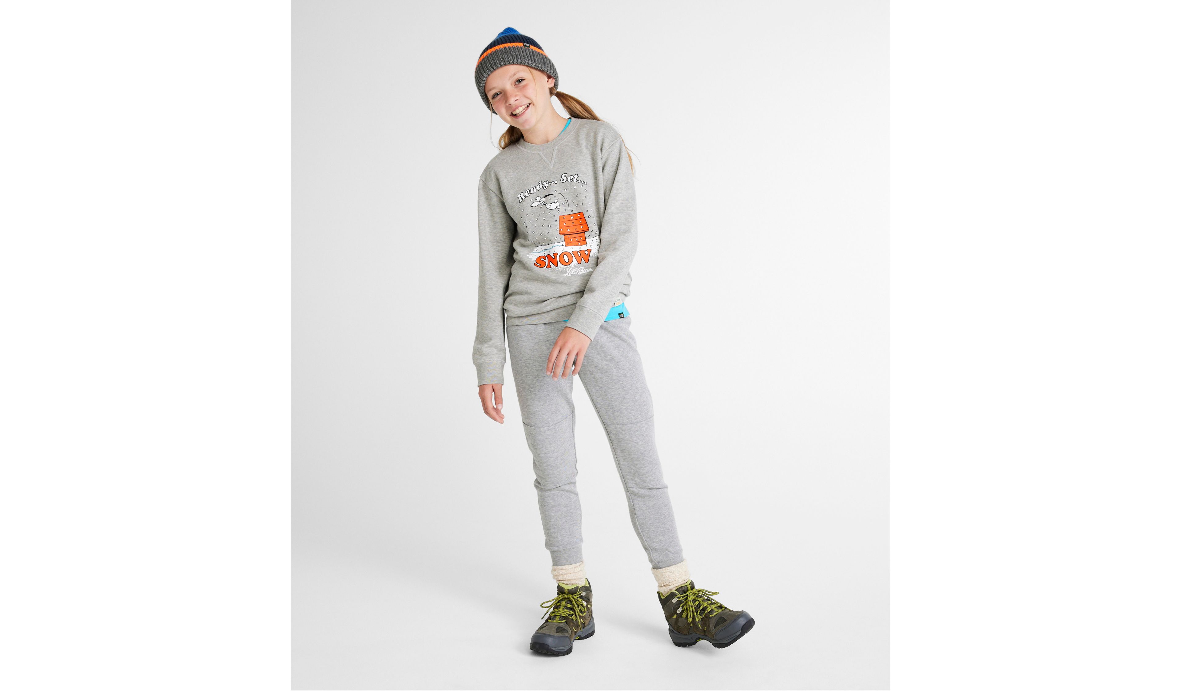 Kids' L.L.Bean x Peanuts Crew Sweatshirt
