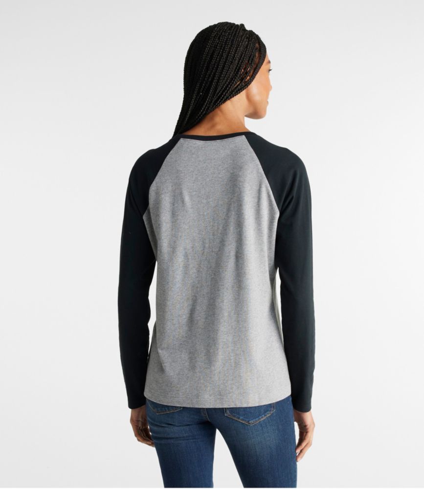 L.L.Bean x Peanuts Women's Raglan LongSleeve TShirt, Winter