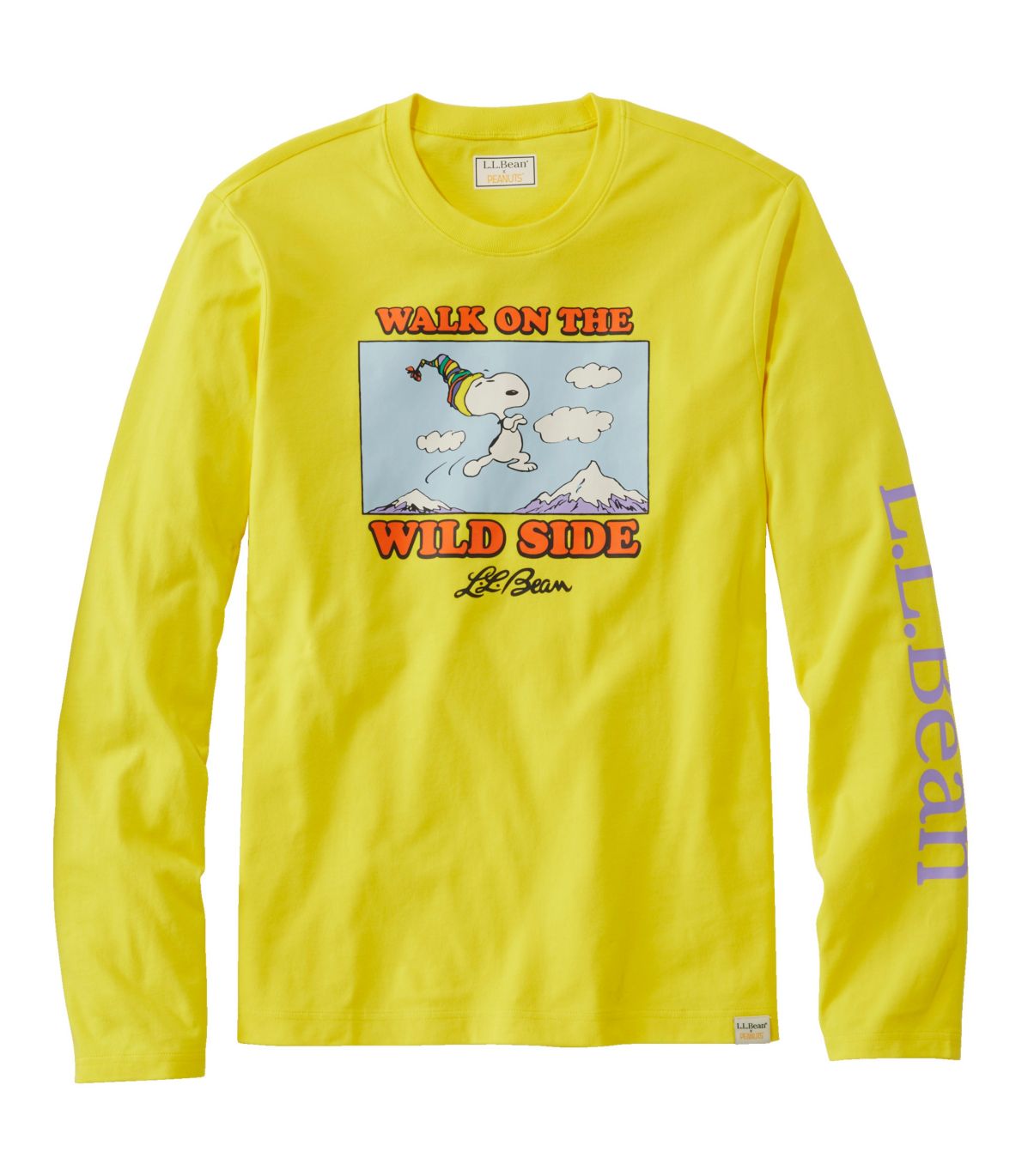 L.L.Bean x Peanuts Men's Long-Sleeve T-Shirt, Wild Side