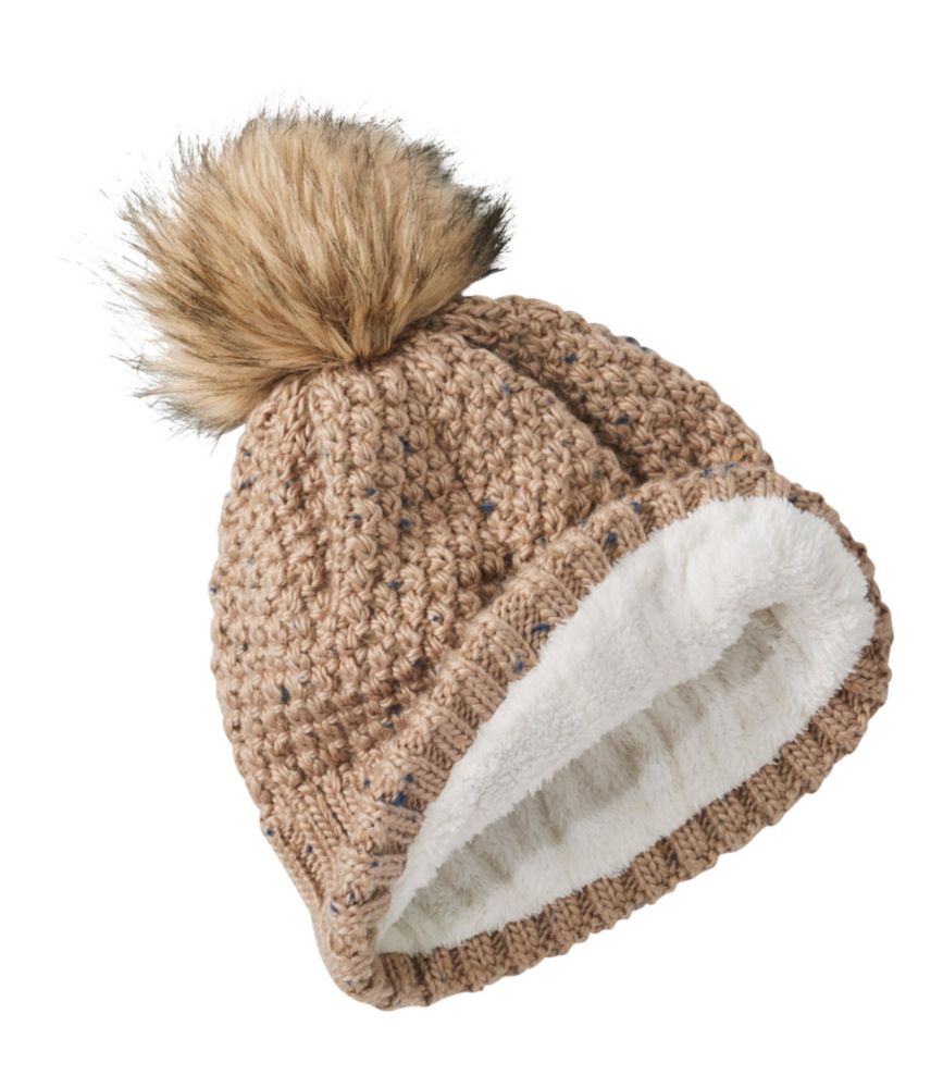 Women's Wicked Cozy Knit Pom Hat, Gingerbread, small image number 2