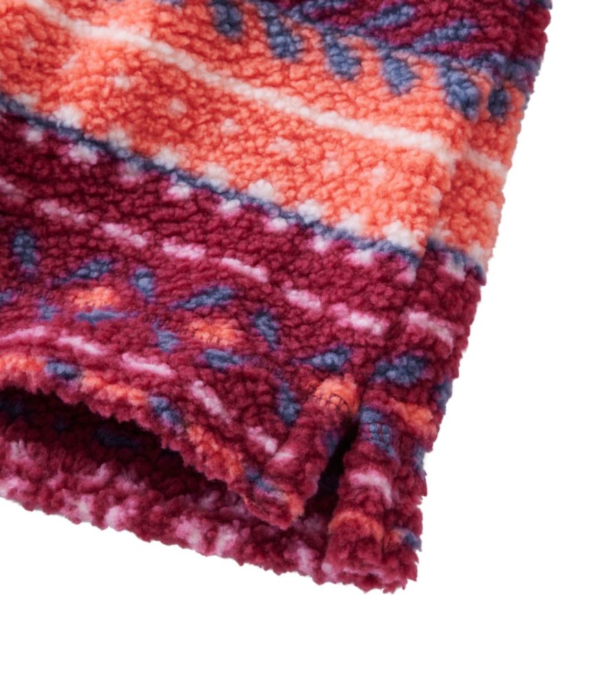 Women's Cozy Cottage Fleece, Funnelneck Pullover Fair Isle