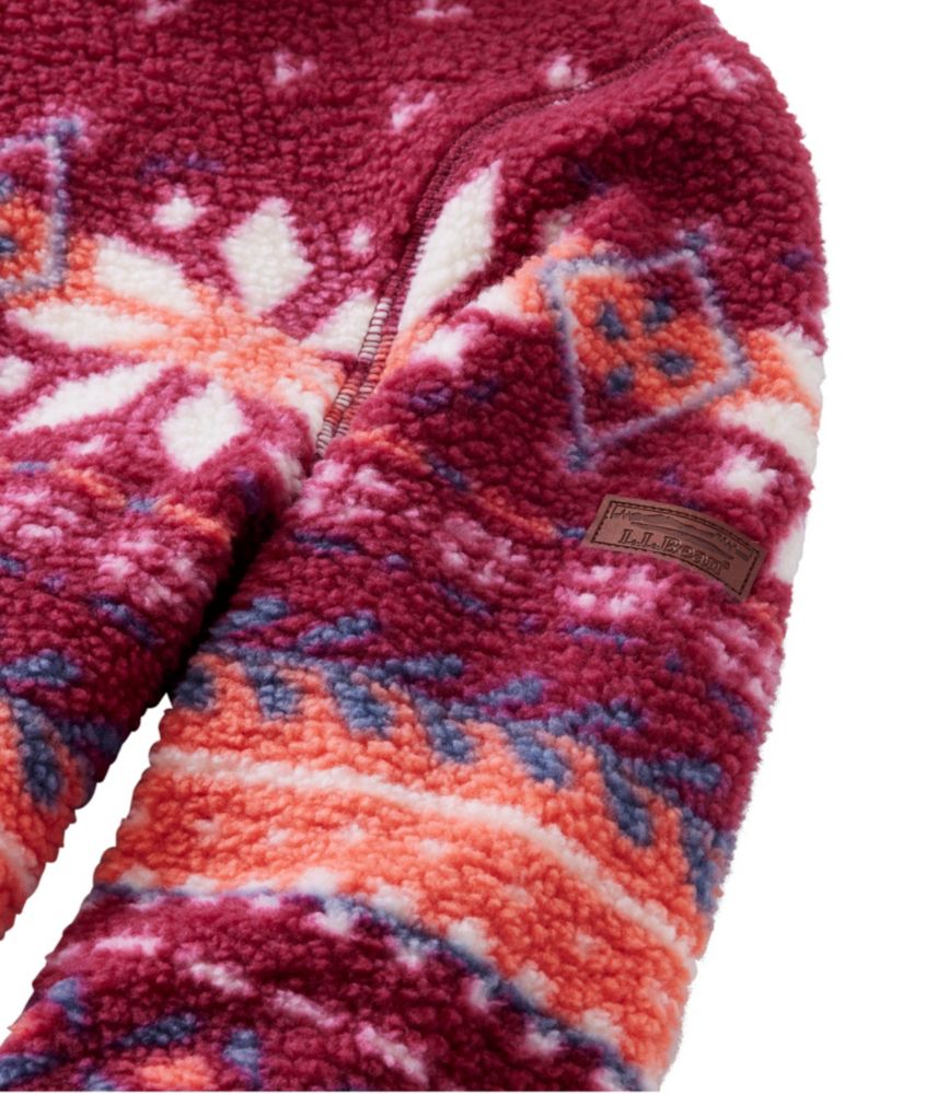 Women's Cozy Cottage Fleece, Funnelneck Pullover Fair Isle