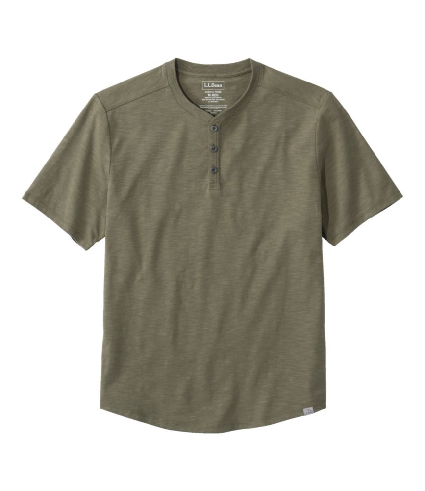 Men's Explorer Slub Tee, Short-Sleeve Henley, Dusty Olive, small image number 1