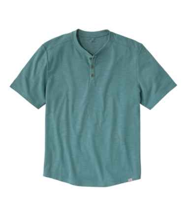 Men's Explorer Slub Tee, Short-Sleeve Henley
