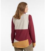 Women's L.L.Bean Cozy Mixed-Knit Pullover, Colorblock