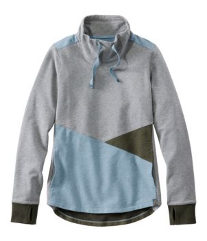 Women's L.L.Bean Cozy Mixed-Knit Pullover, Colorblock