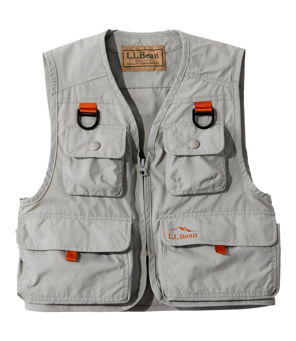 Kids' Emerger Fishing Vest Anchor Gray Extra Large 18, Synthetic Nylon | L.L.Bean