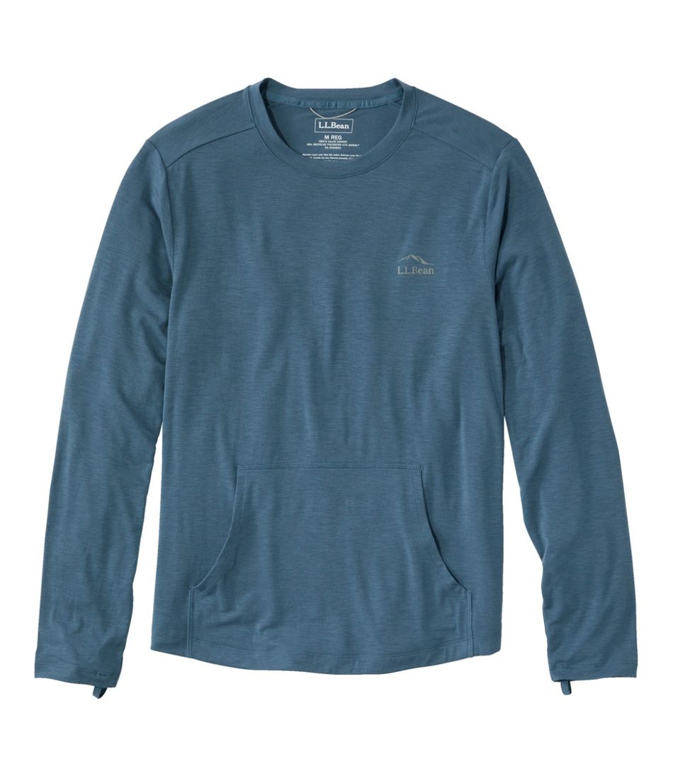 Men's Tropicwear Comfort Crew, Long-Sleeve Dusk Blue XXL, Synthetic | L.L.Bean, Tall