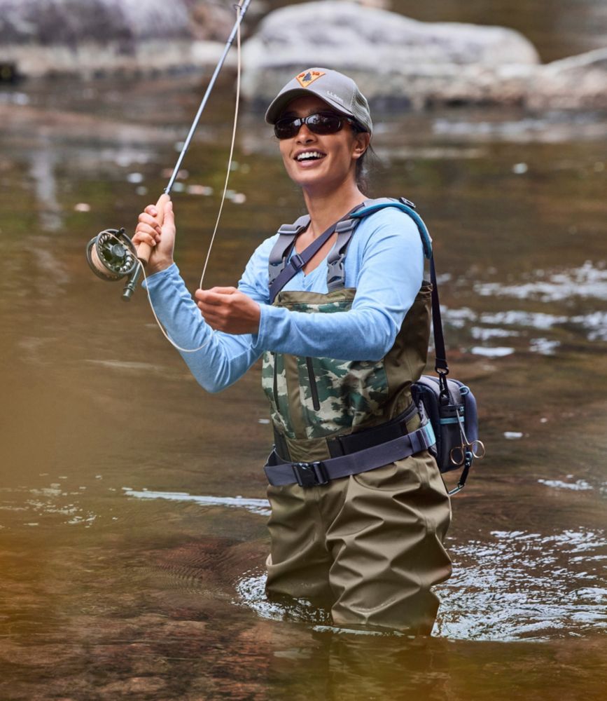 Women's Angler Stockingfoot Waders with Super Seam, Kelp Green, small image number 4