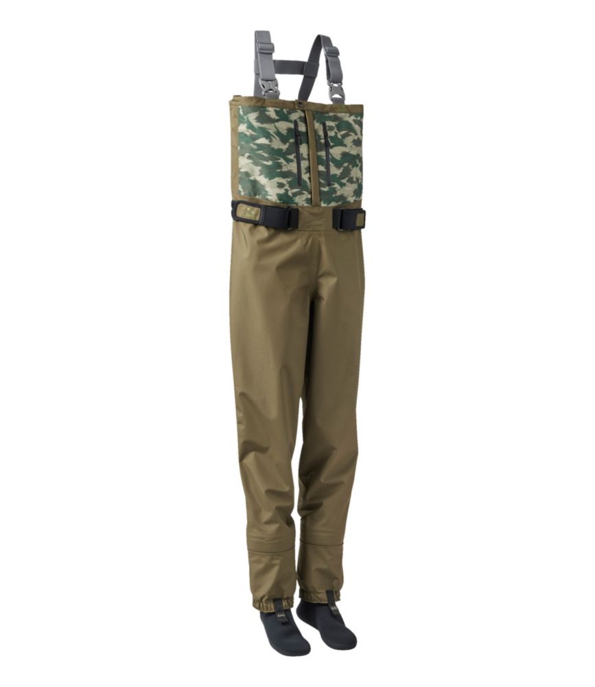 Women's Angler Stockingfoot Waders with Super Seam, Kelp Green, small image number 1