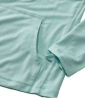 L.L.Bean Tropicwear Comfort Crew Long Sleeve Women's Clothing Pale Turquoise : LG