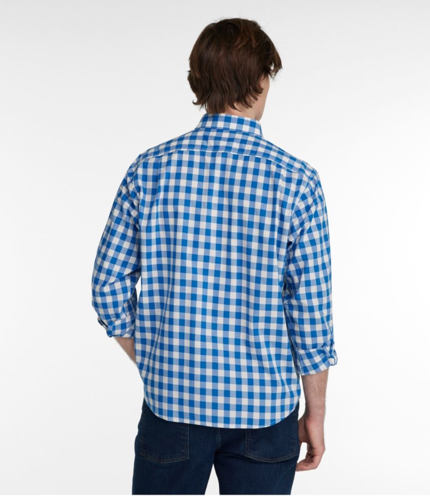 Men's Bean's Wrinkle-Free Everyday Shirt, Traditional Untucked Fit, Plaid, Long-Sleeve, Faded Orange, small image number 3