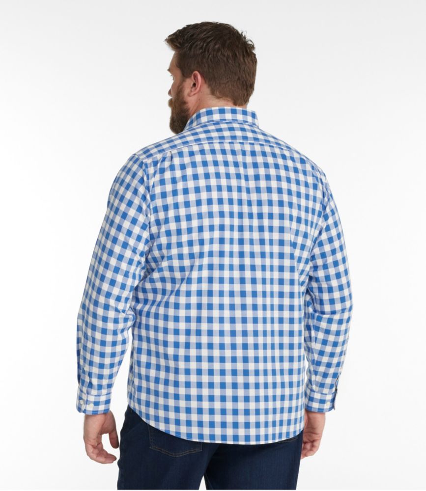 Men's Bean's Wrinkle-Free Everyday Shirt, Traditional Untucked Fit, Plaid, Long-Sleeve, Blue Ridge, small image number 5