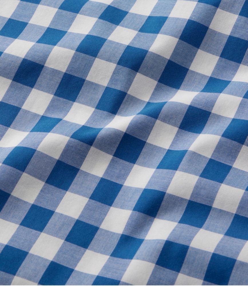 Men's Bean's Wrinkle-Free Everyday Shirt, Traditional Untucked Fit, Plaid, Long-Sleeve, Deep Ocean, small image number 6