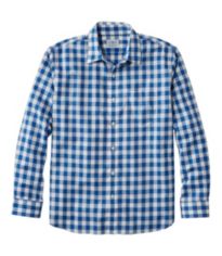 Men's Wrinkle-Free Kennebunk Sport Shirt, Traditional Fit Check Bering Blue Extra Large, Cotton | L.L.Bean