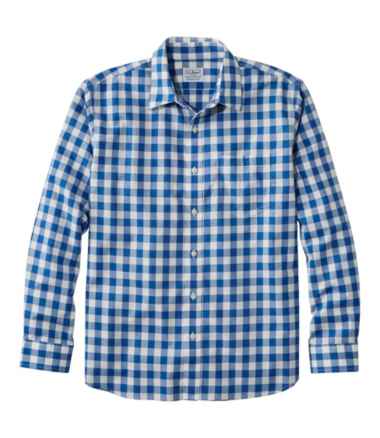 Men's Wrinkle-Free Everyday Shirt, Traditional Untucked Fit, Plaid, Long-Sleeve
