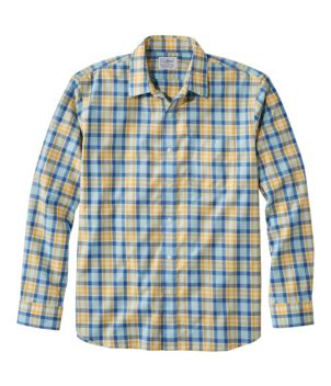 Men's Bean's Wrinkle-Free Everyday Shirt, Traditional Untucked Fit, Plaid, Long-Sleeve