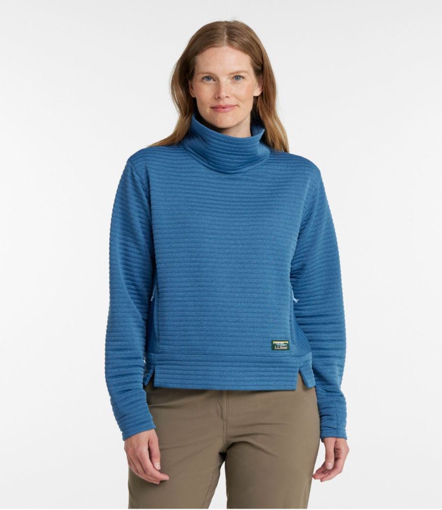 Women's Airlight Pullover, Funnelneck, Dark Periwinkle, small image number 2