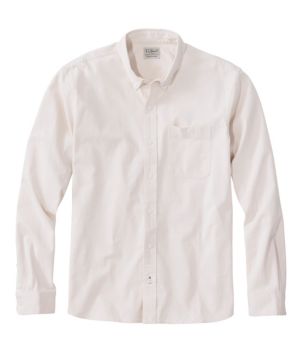 Men's Comfort Stretch® Chambray Shirt, Long-Sleeve, Slightly Fitted Untucked Fit